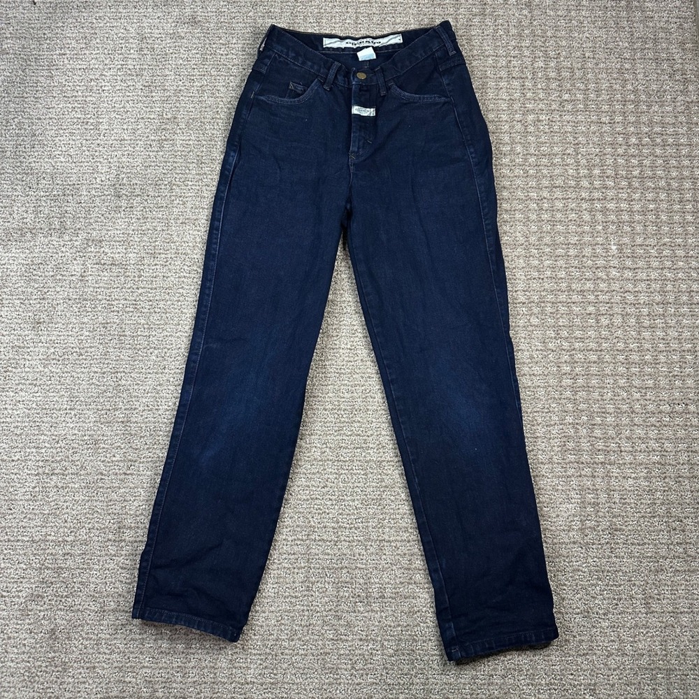 Vintage Marithe Francois Girbaud High Waisted Straight Leg Jeans Indigo Blue 14